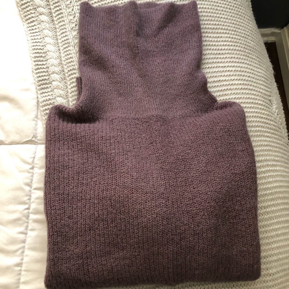 A&F purple turtleneck sweater